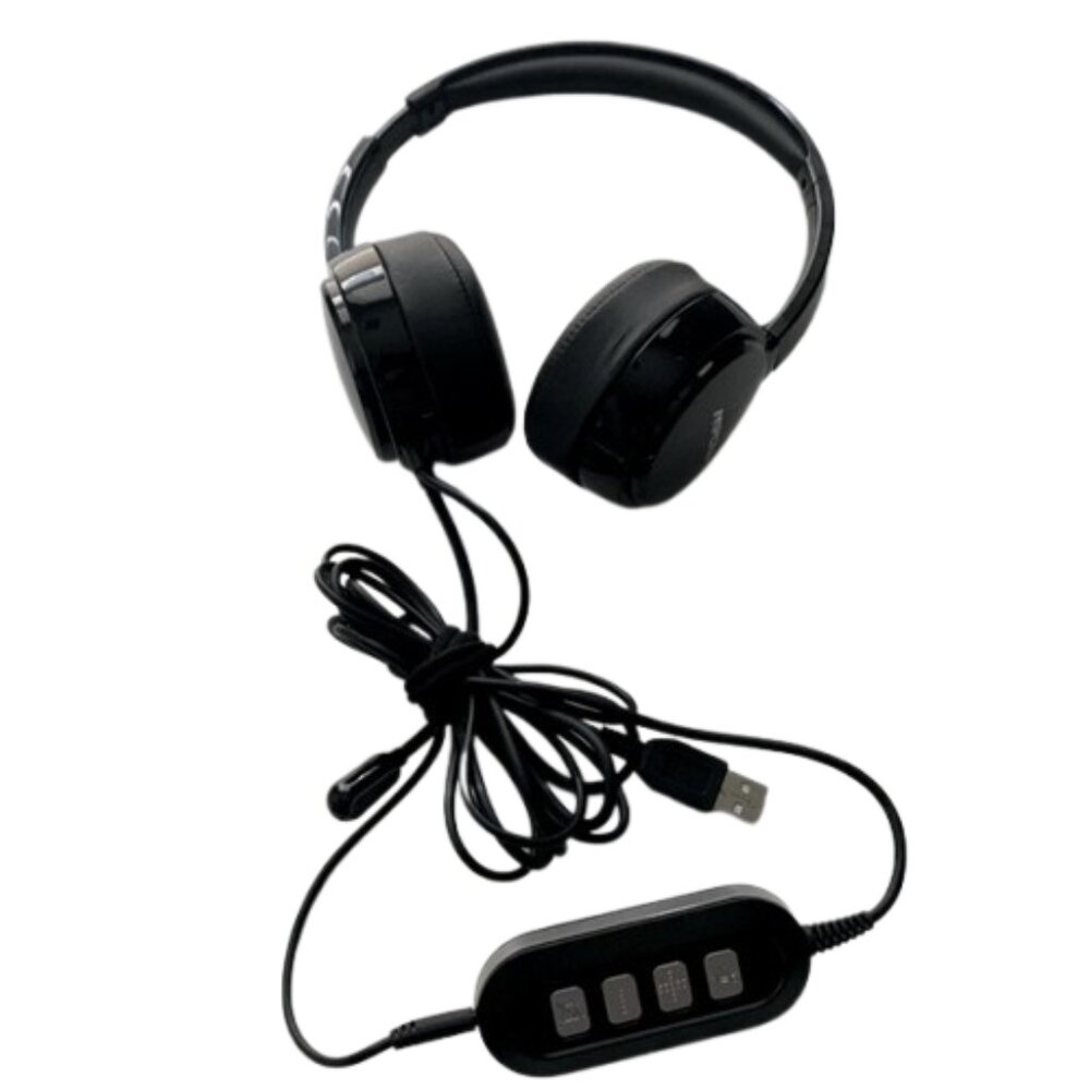 Wired Computer Headset - Black